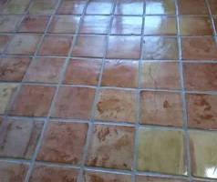 Tile and grout floor after Team Steam cleaning